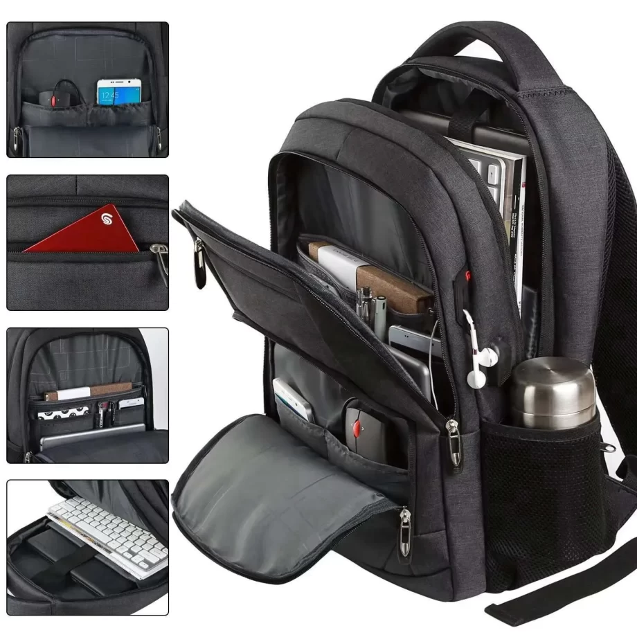 Man  Men Travel Camera Lens Black Ergonomics Laptop Bag Large Capacity Mountaineering Waterproof Handbag