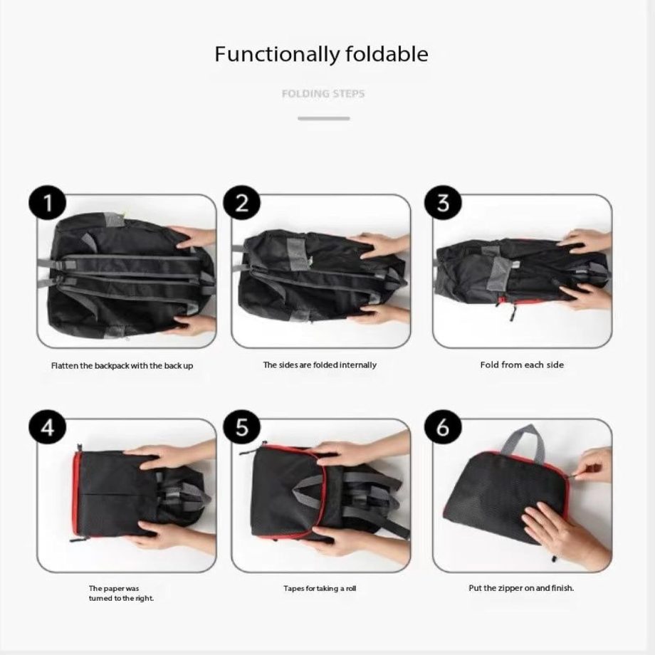 Backpacks, foldable backpacks, large-capacity water-repellent ultra-light travel bags are suitable for outdoor hiking, mountaineering, and camping