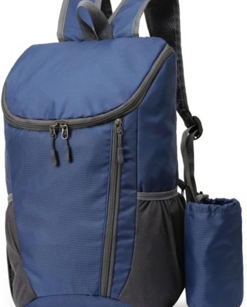 Portable Foldable Backpack Folding Mountaineering Bag, Ultralight Outdoor Cycling Rucksack, Travel Hiking Knapsack(Dark Blue)