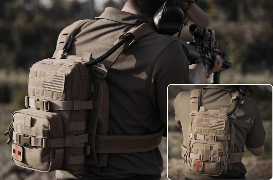 Tactical Small  Hydration Pack Outdoor Water Bladder Carrier Pack for Vest Backpack
