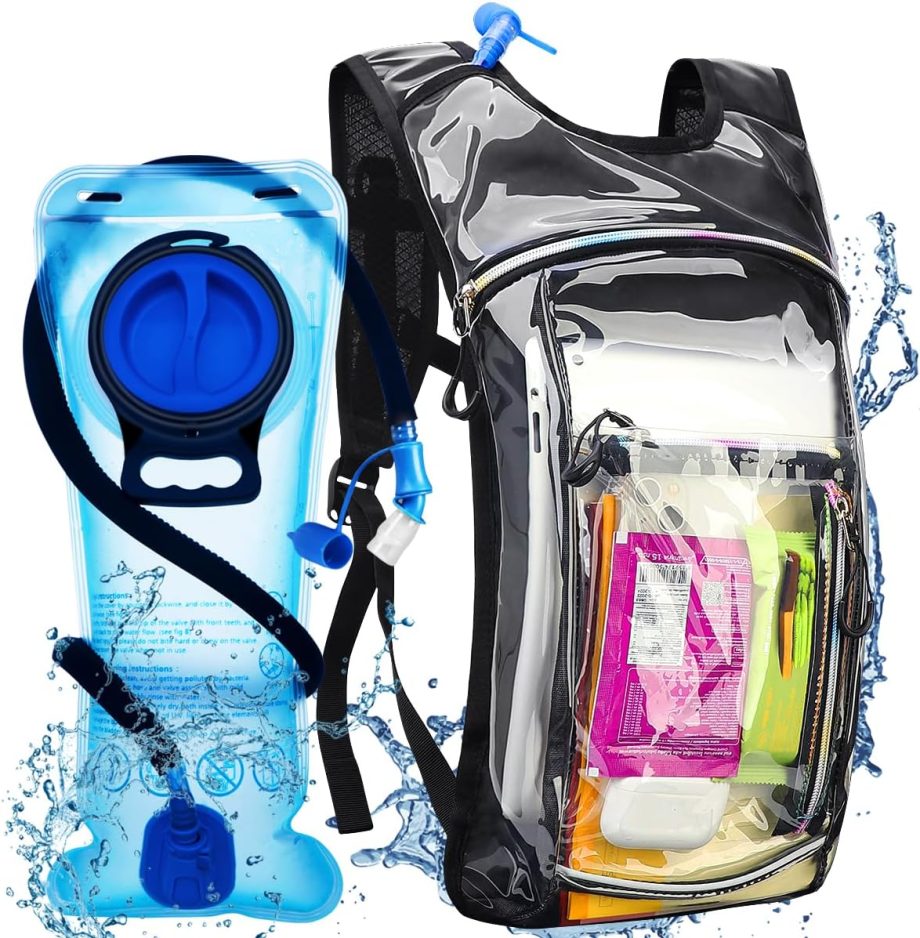 Hydration Backpack with 2L Water Bladder,  Water Backpack, Lightweight Insulation Hydration Pack for Men and Women, Suitable for Music Festivals, , Hiking, Activities