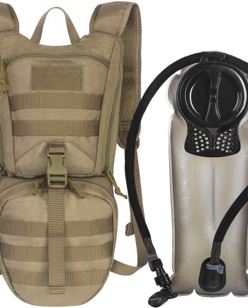 Tactical Hydration Packs Backpack 1050D with 3L Water Bladder, Thermal Insulation Pack Keeps Liquid Cool up to 4 Hours for Hiking, Cycling, Hunting and Climbing