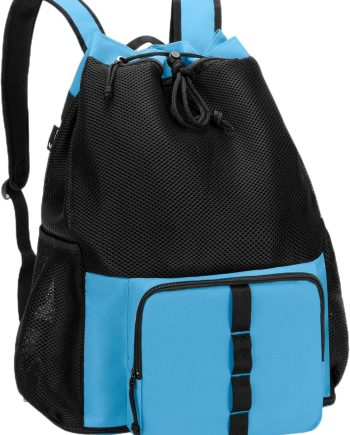 Mesh Beach Bag Backpack with Zipper Bottom, Sport Gym Backpack for Swimming, Beach, Pool and Travel(Patent Design)