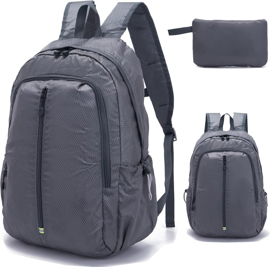 25L Lightweight Packable Hiking Backpack Waterproof Hiking Daypack for Women Men Gym Backpack Travel Camping Vacation,DarkGray